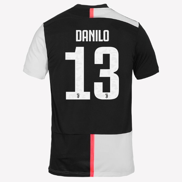 Maillot Football Juventus NO.13 Danilo Domicile 2019-20 Blanc Noir